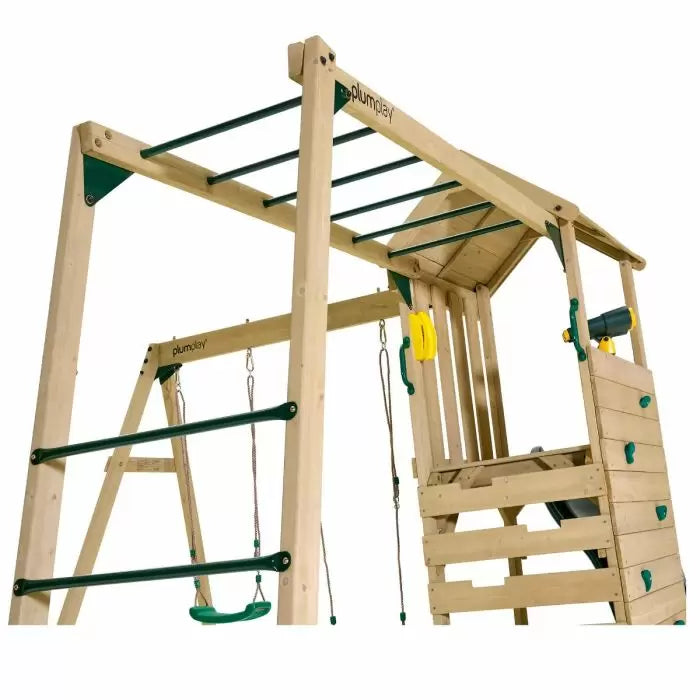 Plum Lookout Tower Play Centre with Swings and Monkey Bars | Outdoor Adventure Playset for Kids (Incl. Free Perth Delivery)