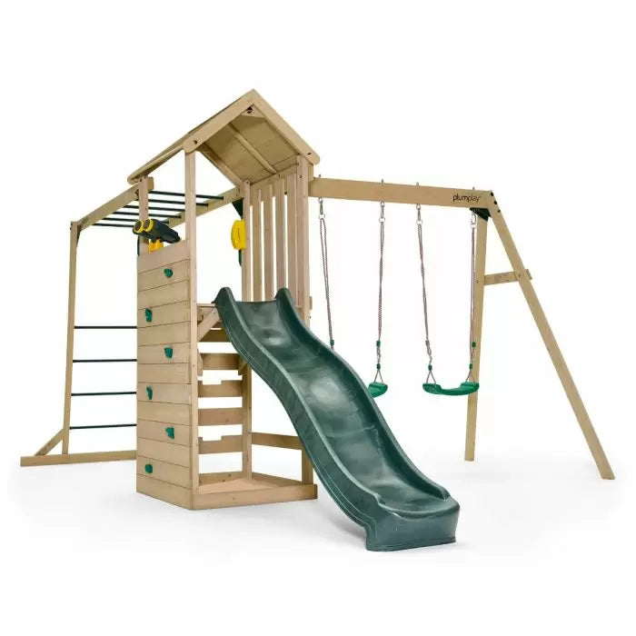 Plum Lookout Tower Play Centre with Swings and Monkey Bars | Outdoor Adventure Playset for Kids (Incl. Free Perth Delivery)