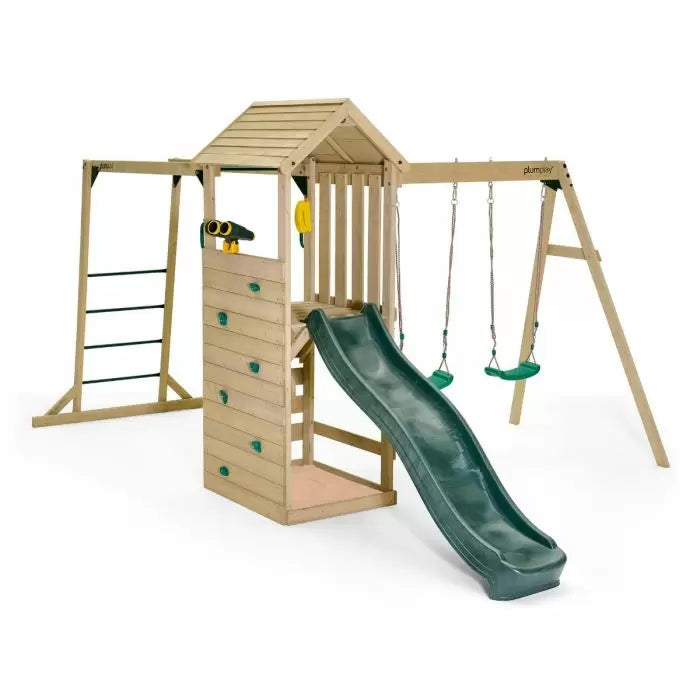 Plum Lookout Tower Play Centre with Swings and Monkey Bars | Outdoor Adventure Playset for Kids (Incl. Free Perth Delivery)