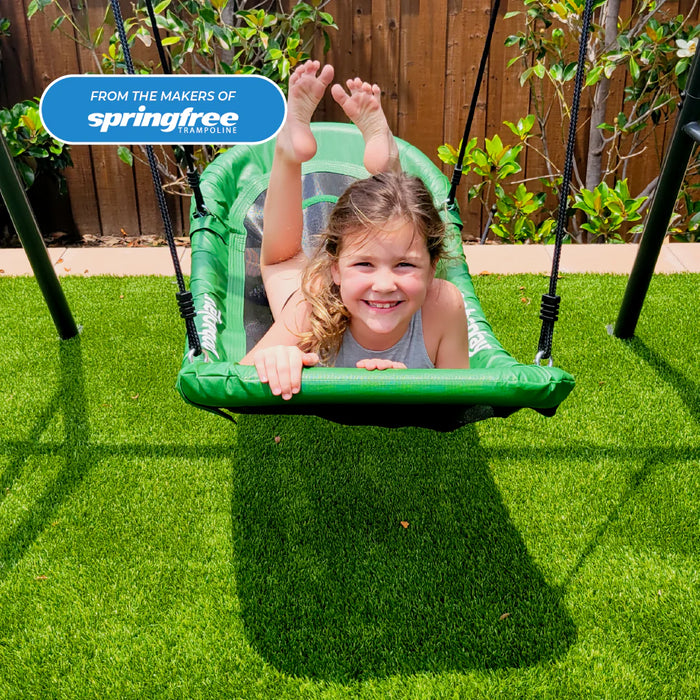 GOBAPLAY Single Swing Set with Boat Swing