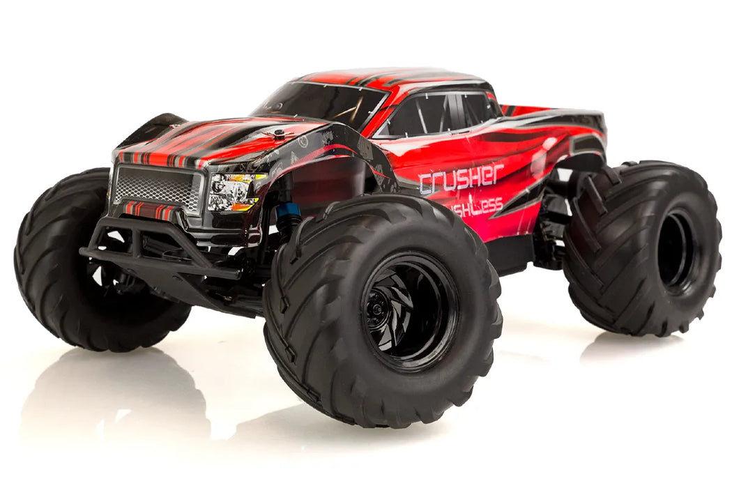 HSP 1/10 Crusher BL 2WD Electric Brushless Off Road RTR RC Truck (Red)