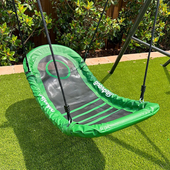 GOBAPLAY Single Swing Set with Boat Swing