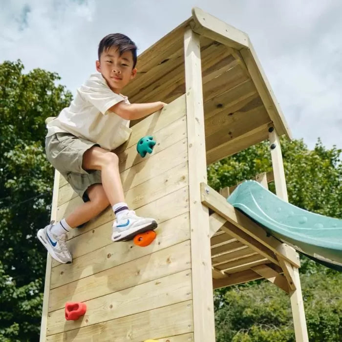 Plum Lookout Tower Play Centre with Swings and Monkey Bars | Outdoor Adventure Playset for Kids (Incl. Free Perth Delivery)