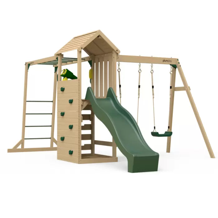 Plum Lookout Tower Play Centre with Swings and Monkey Bars | Outdoor Adventure Playset for Kids (Incl. Free Perth Delivery)